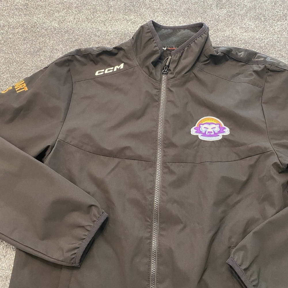 Orlando Solar Bears CCM Full Zip Team Issued Jacket Mens Small Tactical Cool